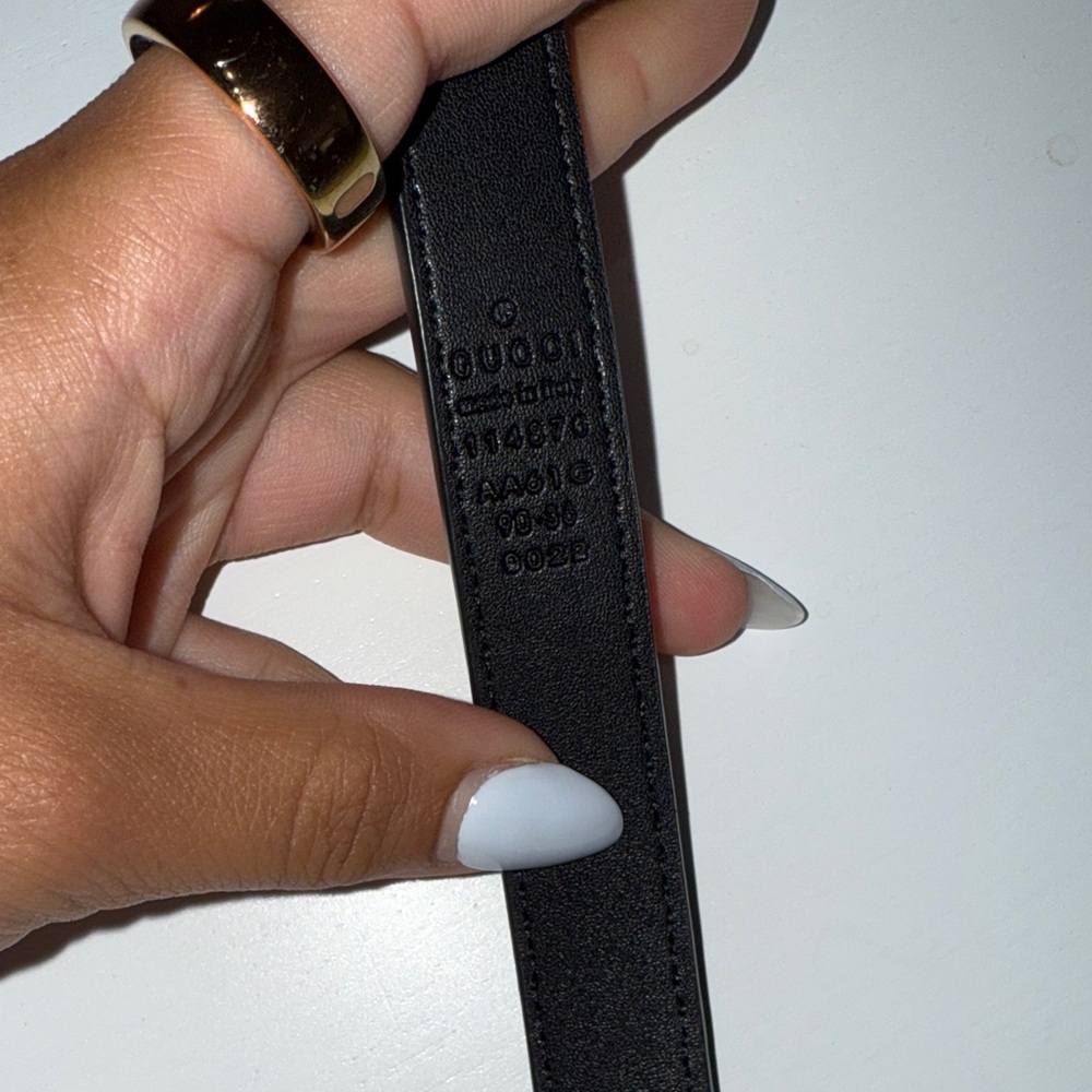 Gucci Black and Gold Women's Belt - Picture 5 of 6